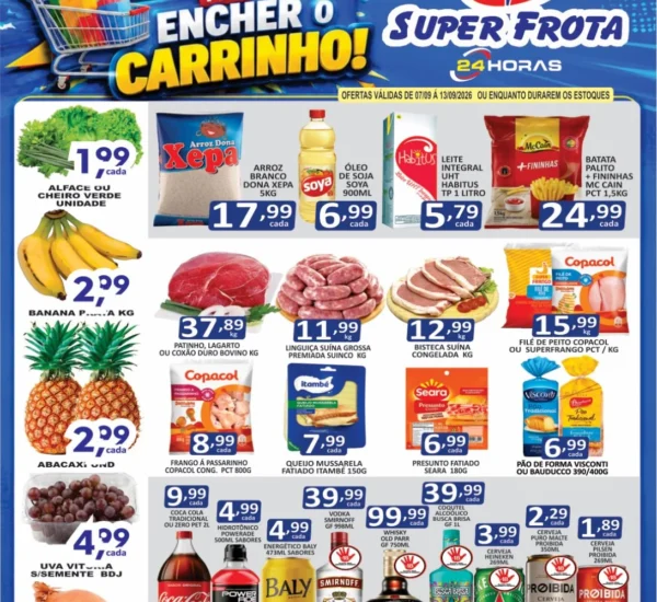 Supermercado Super Frota até 13-09-2026