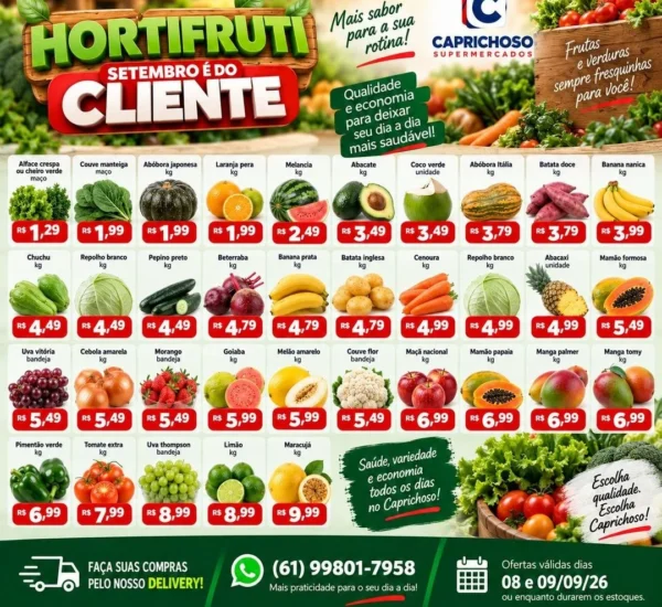 Supermercado Caprichoso até 09-09-2026