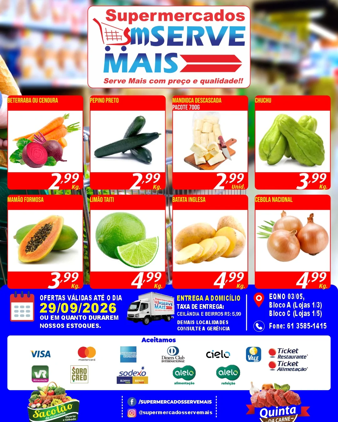 Ofertas Supermercado Serve Mais