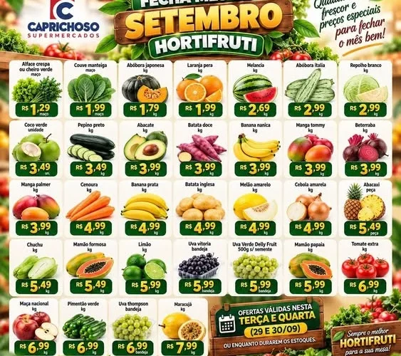 Supermercado Caprichoso até 30-09-2026
