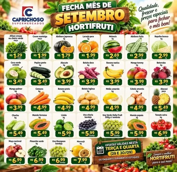 Supermercado Caprichoso até 30-09-2026