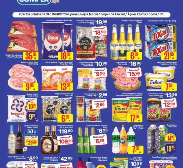 Supermercado Comper até 04-09-2026 Supermercado Comper até 04-09-2026