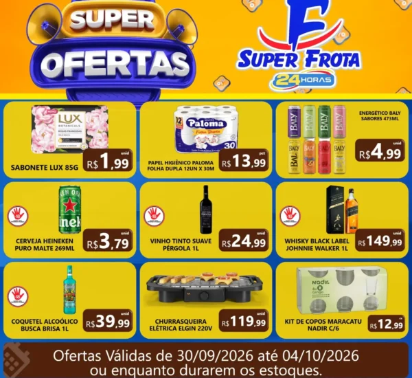 Supermercado Super Frota até 04-10-2026