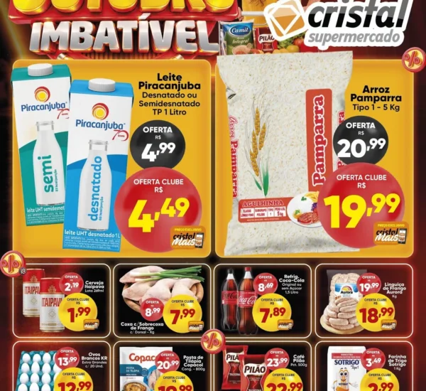 Encarte Vencido Cristal Supermercado até 19-10-2026