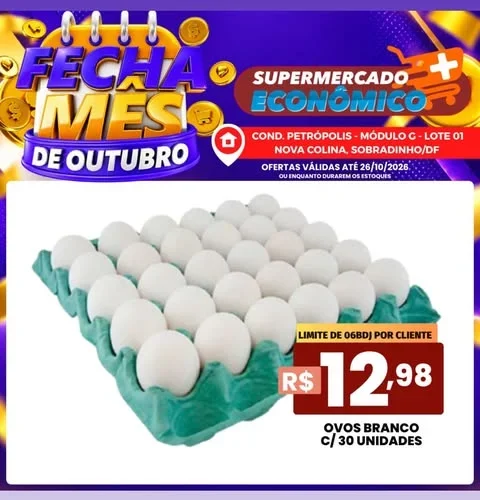 Supermercado Mais Econômico até 26-10-2026