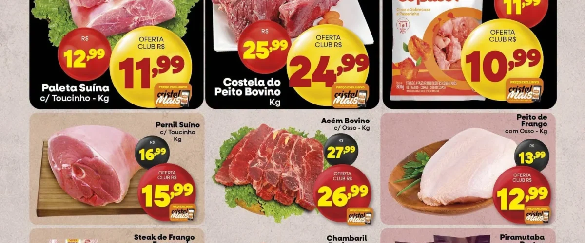 Encarte Vencido Cristal Supermercado até 22-10-2026