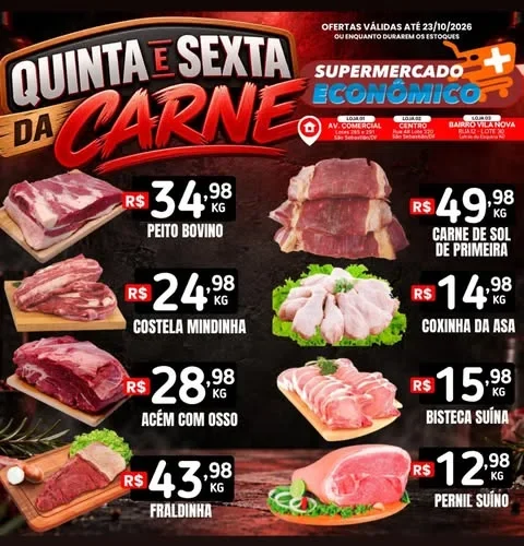 Supermercado Mais Econômico até 23-10-2026