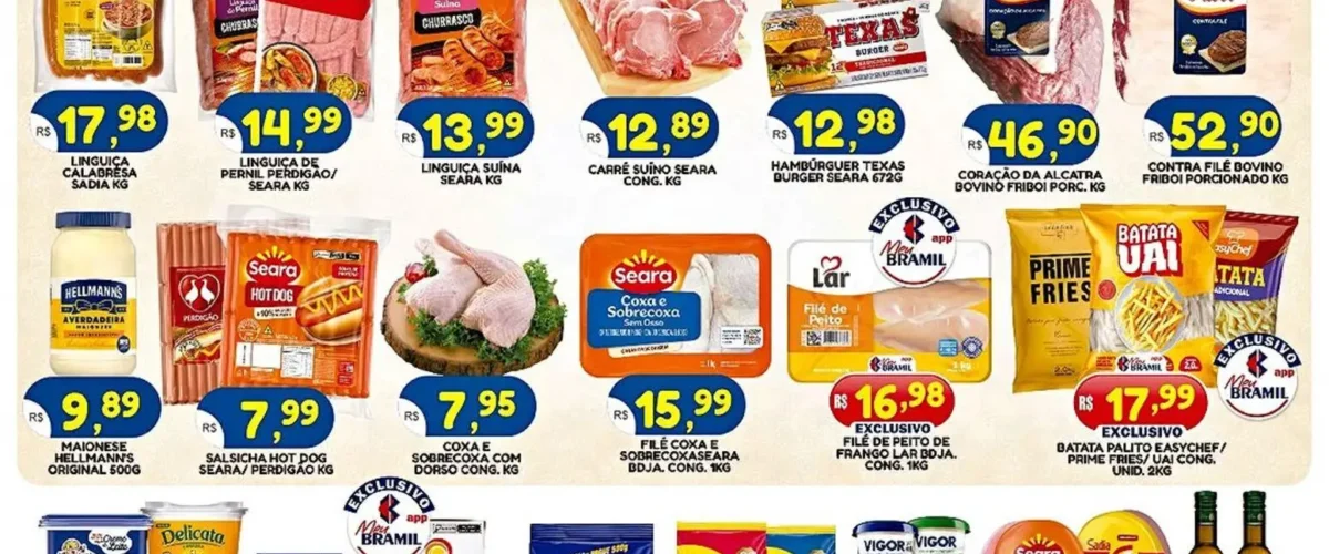 Ofertas Bramil Supermercados até 25/10/2026.