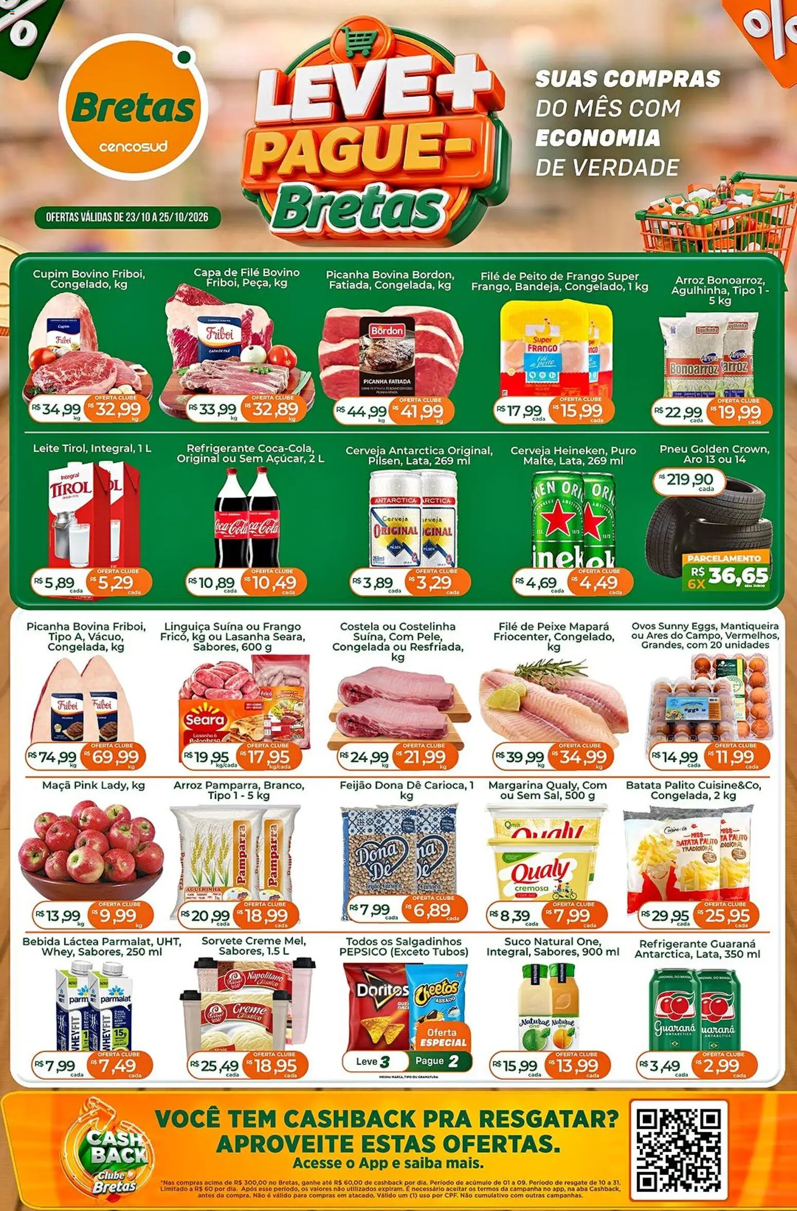 Ofertas Bretas até 25/10/2026.