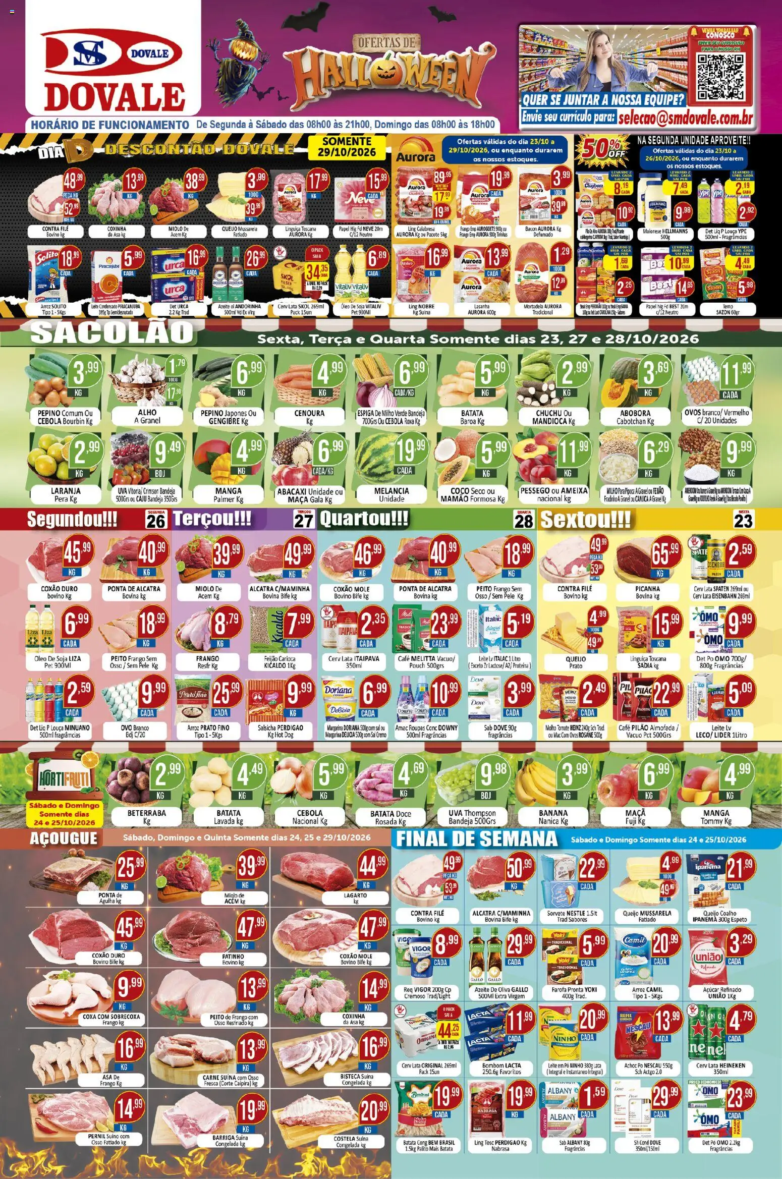 Ofertas Dovale até 29/10/2026.