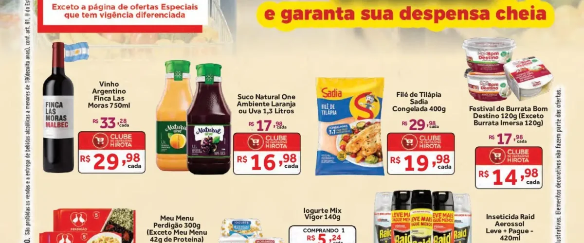 Ofertas Hirota Food até 02/11/2026.