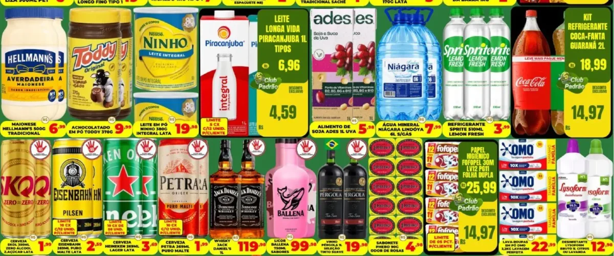 Ofertas Supermercado Padrão até 25/10/2026.