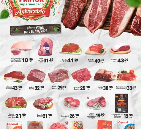 Supermercado Primor até 06-10-2026